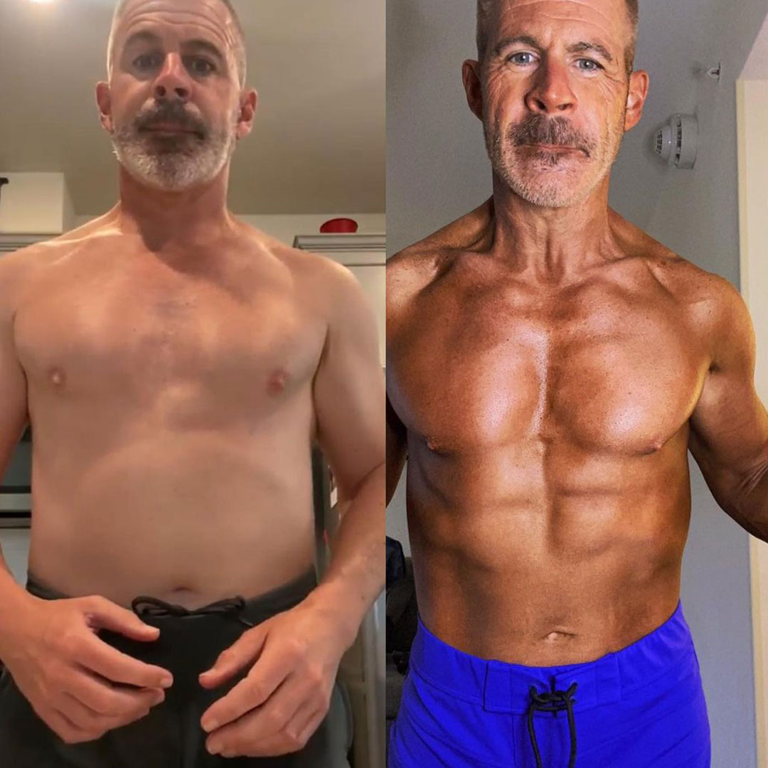 Success stories include significant body transformations