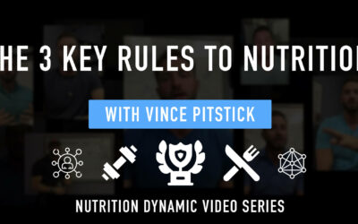 THE 3 KEY RULES to NUTRITION.